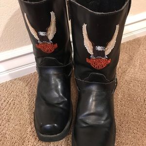 Boots leather biker